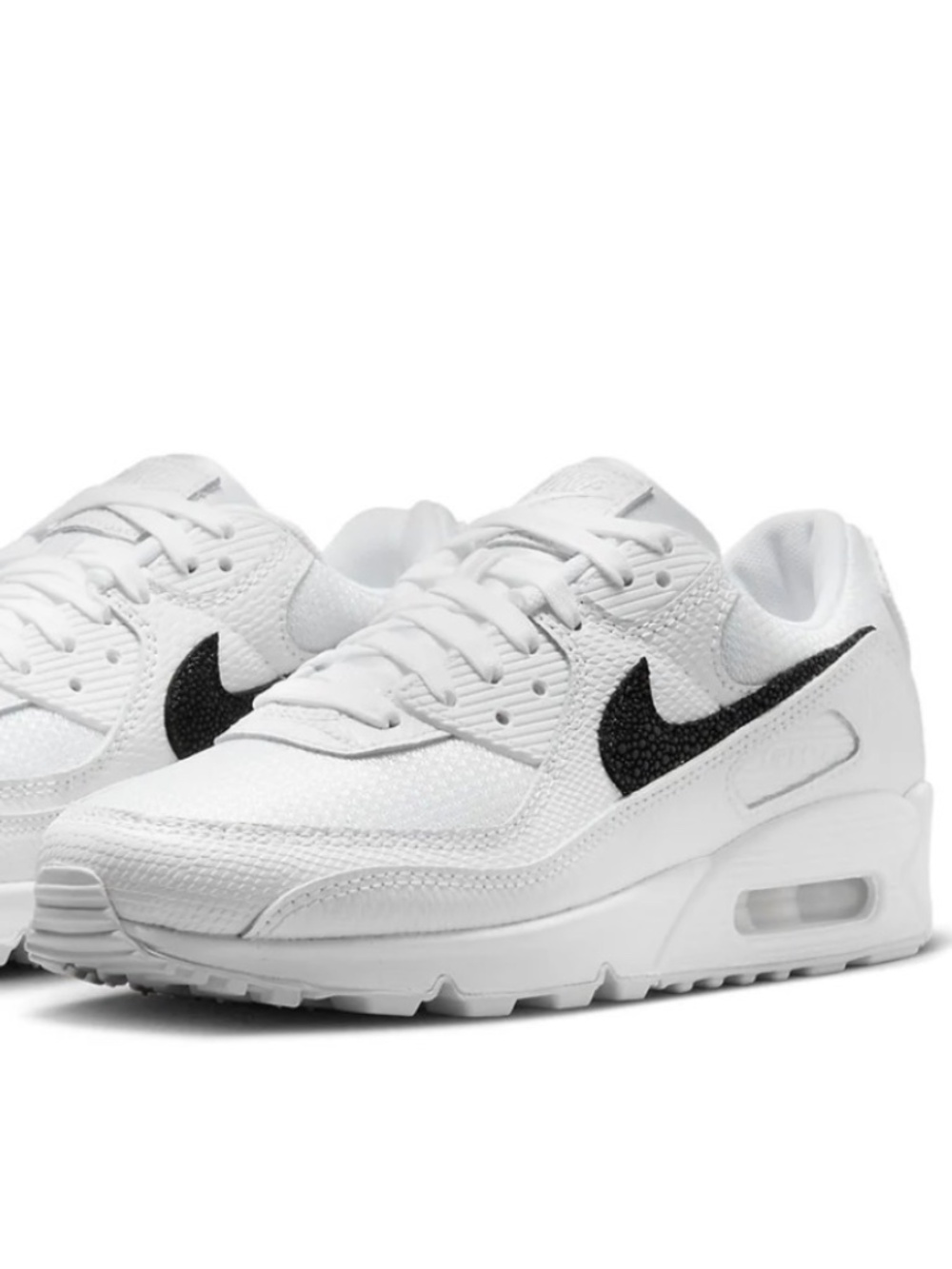 Nike Women’s White Sneakers with Black Swoosh